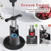 PIUGERU Cherry Pitter Tool, Large 33mm Seed Remover, Food-Grade Stainless