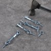 6 Pack Safety Hook and Eye Latch, 2 Inch Stainless