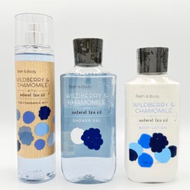 Wildberry & Chamomile 3-Piece Bath & Body Bundle | Fine Fragrance Mist, Shower Gel and Body Lotion