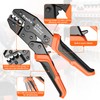Preciva Crimping Tool for Insulated Terminals Wire Connectors, AWG20-10 Ratchet