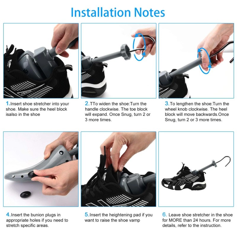 Eachway Shoe Stretcher, Shoe Trees Adjustable Length & Width For