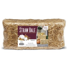 FloraCraft Decorative Straw Bale 8 Inch x 9 Inch x 20 Inch Natural