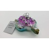 Gisela Graham Glass (5cm) - Purple/Blue Turtle Decoration