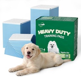 IMMCUTE 100 Count Premium Puppy Pads, 22"x23" Dog Pee Pads – Ultra-Soft Heat-Sealed, 6-Layer Leak-Proof & Super Absorbent Potty Training Pads for Dogs, Cats, Pets | Crate Training & Indoor Use, Blue