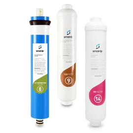 smardy 3x Water Filter Replacement Filter Set No. 8 | 9 | 14 for Smardy Home 190 Water Filter System