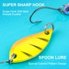 PUWOWYE Trout Spoon Set Trout Bait, 16 Pieces Artificial Bait