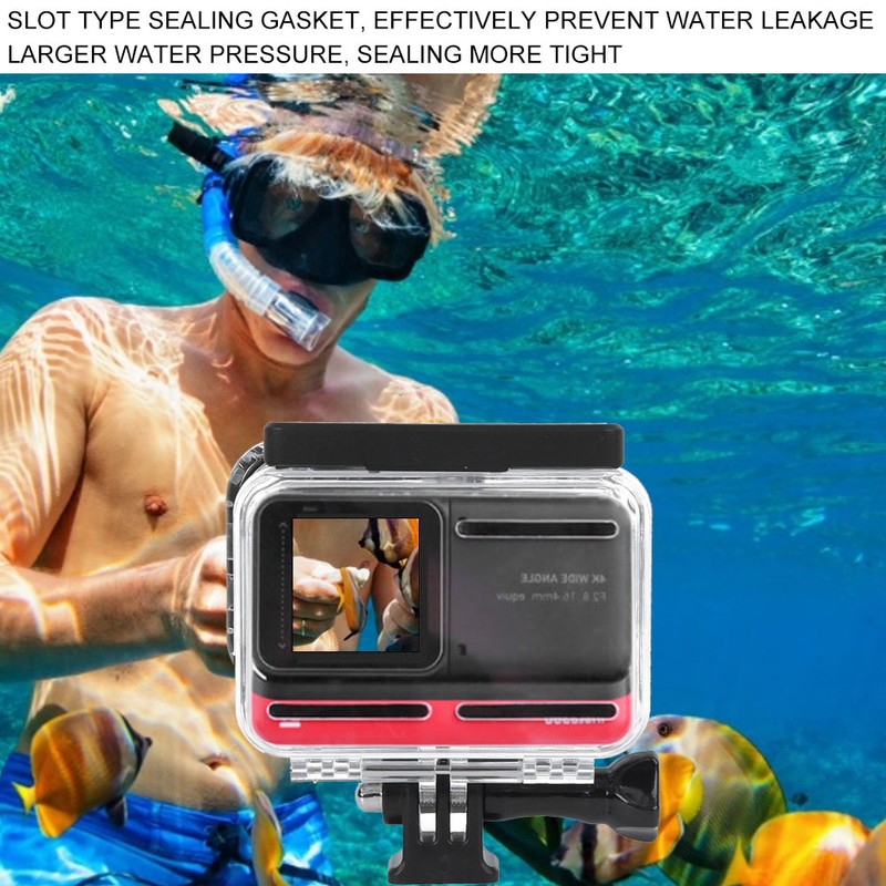 AI13 PC Sports Camera 60M Waterproof Shell Underwater Housing Diving