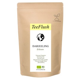 Darjeeling Second Flush FTGFOP1, 2021, Organic, Black Tea Loose, 500 g, Tea Garden Tumsong, Floral Flavour, Slightly Strong, but Rounded with Muscat Tone