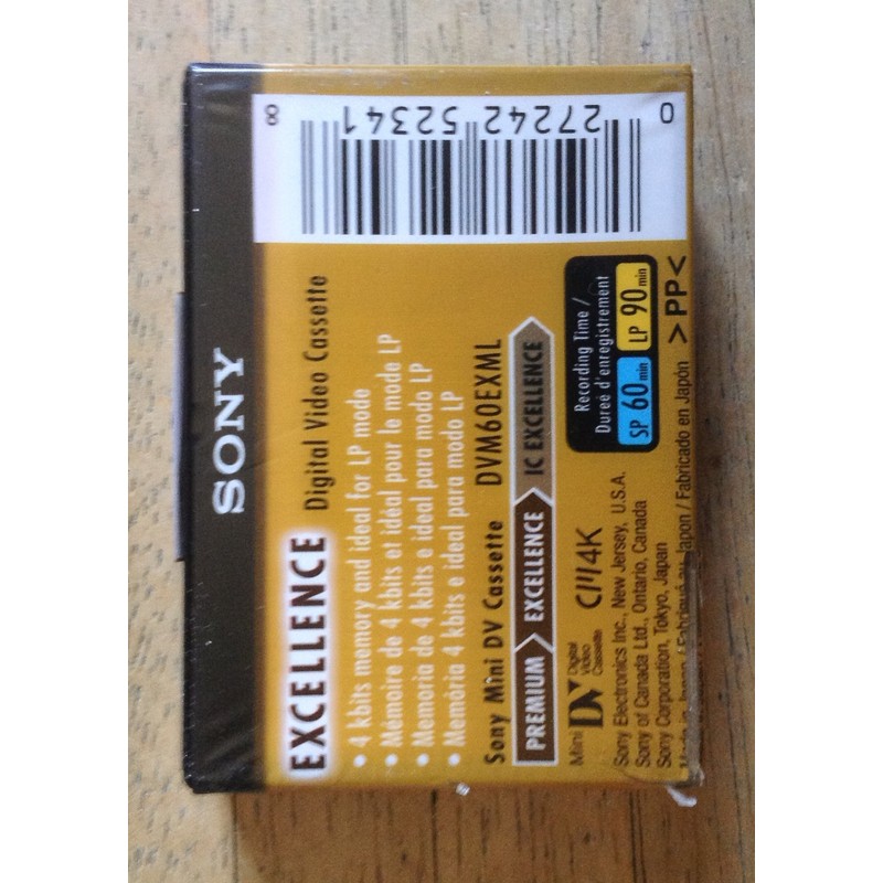 Sony - Digital Video Cassette, Excellence Quality with IC Chip,
