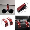 NBTEPEM 30 Pcs Red Bling Car Accessories Set for Women,