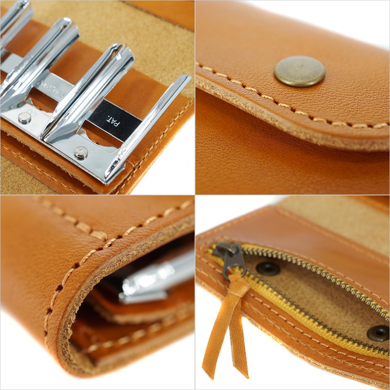 BlissLeather Made in Japan Luxury Coin Catcher, Coin Purse, Coin