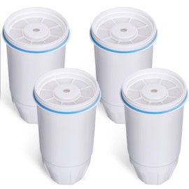 ZR-001 Water Filters Replacement Compatible with Zero Pitcher and Dispenser ZR-004 ZP-006 ZR-017 ZD-013 ZS-008 Filter System Replacement Reduce Bad Taste, Odor, Lead, Chlorine, and PFOA/PFOS (4 Packs)
