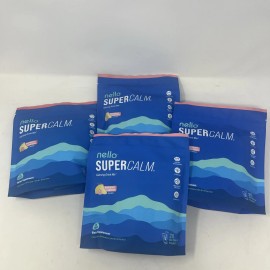 4 Pack Nello Supercalm Powdered Calming Drink Mix Raspberry Lemonade BB 02/2027