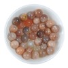 Genuine Natural Real Smooth Round Moon Stone Gemstone Beads Loose