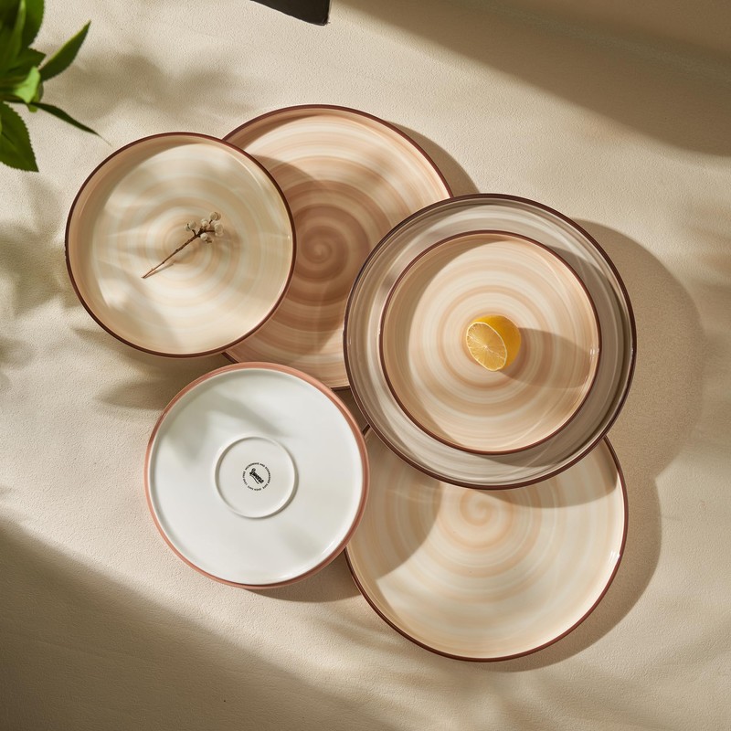 Sweese 7.8 Inch Porcelain Dessert Plates Set of 6 -