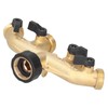 G3/4 4‑Way Water Hose Splitter Garden Hose Adapter Watering Connector