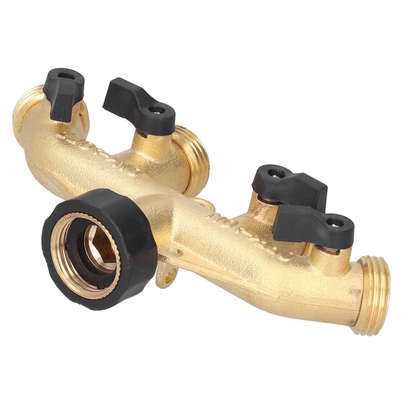 G3/4 4‑Way Water Hose Splitter Garden Hose Adapter Watering Connector
