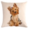 The Beach Stop Decorative Yorkshire Terrier Dog Scatter Cushion Cover