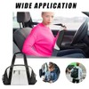 Povtii 2 PCS Carbon Fiber Leather Car Seat Belt Covers