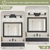 Unicozin Modern Bathroom Light Fixtures, 4 Light Vanity Lights over