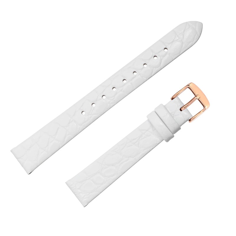 BISONSTRAP Leather Watch Straps, Soft Replacement Bands with Polished Buckle,18mm,