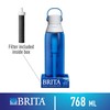 Brita Resolution Bottle, Premium Filtering Bottle Hard Sided Sapphire 768
