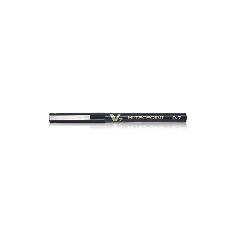 Pilot BX-V7-B Hi-Tecpoint Rollerball Pen, 0.7 mm Tip - Black,