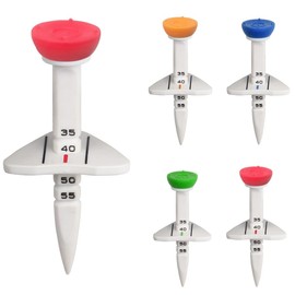 Toolzia Golf Tees 4 Pcs Adjustable Height 33-55mm Reusable Plastic Golf Tee Set