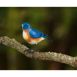 Wonders-Shop-USA Metal Songbird Bird Indoor/Outdoor Decor for Garden Bluebird