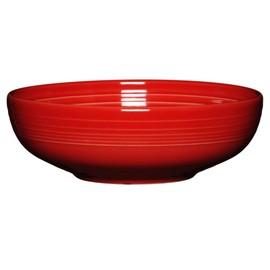 Fiesta® Bistro Coupe Extra Large Bowl 96 oz – Durable Ceramic, Lead-Free, Dishwasher/Microwave/Oven Safe – Made in USA - Scarlet