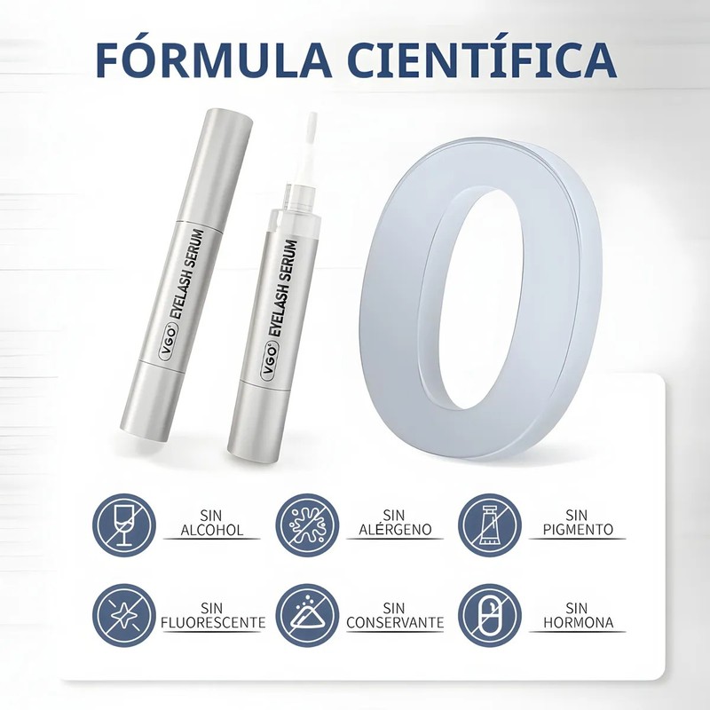 Sérum VGO para Crecimiento de Pestañas y Cejas con Tetrapéptido