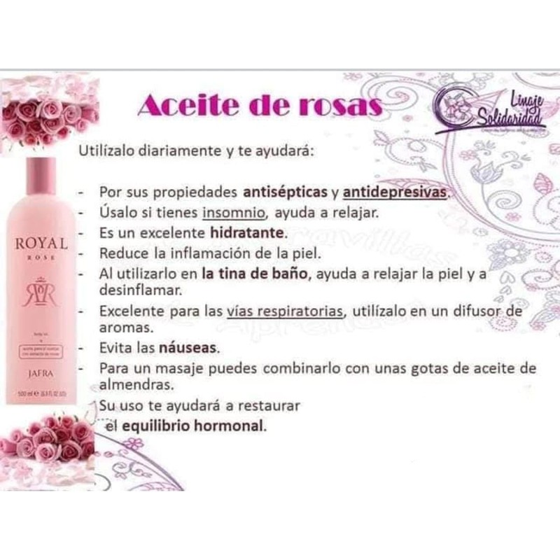 Aceite para el Cuerpo de Rosas Royal Rose IL