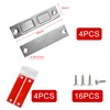 EUZUXU 4 Pack Cupboard Door Magnets, Ultra Thin Magnetic Door