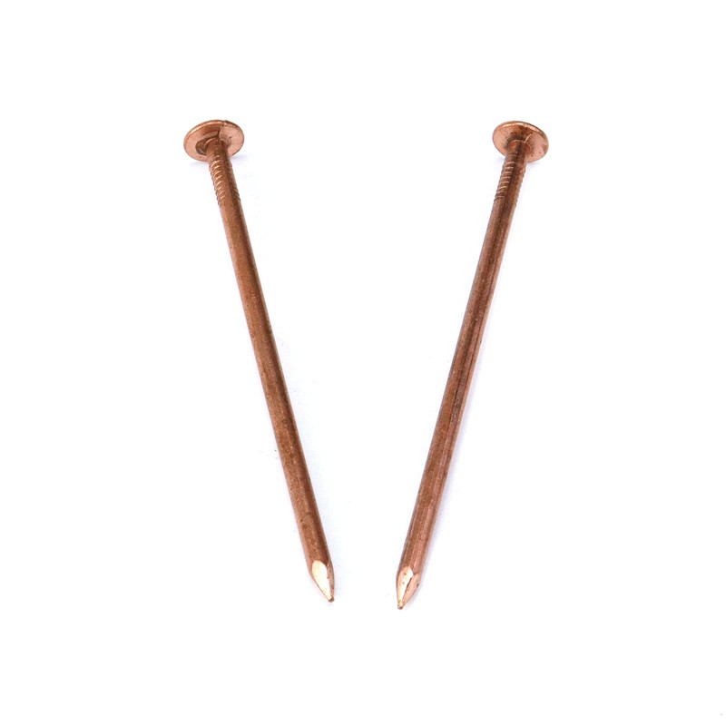 MY MIRONEY 10 Pack 3.4 Inch Copper Nails Solid Copper