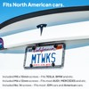 MTWKS Premium Polycarbonate License Plate Frame Universal US Canada Mexico