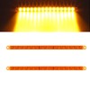Partsam 2Pcs 12" Amber LED Turn Signal Light Bar -