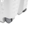 Sterilite 1.75 Bushel Ultra™ Wheeled Laundry Basket Plastic, White, (Pack