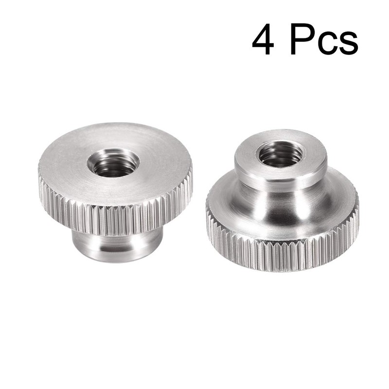 uxcell Knurled Thumb Nuts - M6 Round Knobs with 304