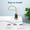 Aolemi Bathroom Faucets for Sink 3 Hole,4 Inch Centerset Waterfall