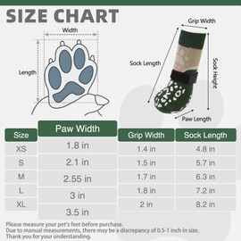 KOOLTAIL Dog Socks for Hot/Cold Pavement to Prevent Licking Paws Scratching,Anti Slip Dog Boots&Paw Protector for Hardwood Floors,Traction Control Grip Booties for Small Medium Large Senior Dogs L