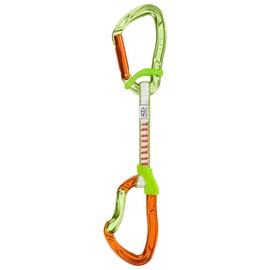 Climbing Technology Unisex - Adult Nimble Fixbar Shipping in Dyneema, Green/Orange, 17 cm