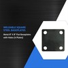 Bobco Metals 8”X8” Weldable Square Steel Metal Baseplate - A36