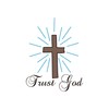 CafePress Trust God Sticker Rectangle Bumper Sticker Car Decal
