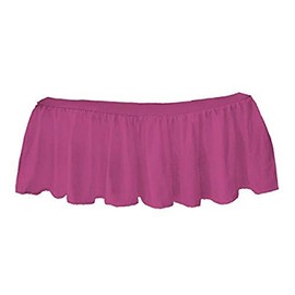 bkb Solid Ruffled Mini Crib Skirt, Hot Pink