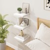 Marsmiles Square Floating Shelves for Wall, 8" W x 8"