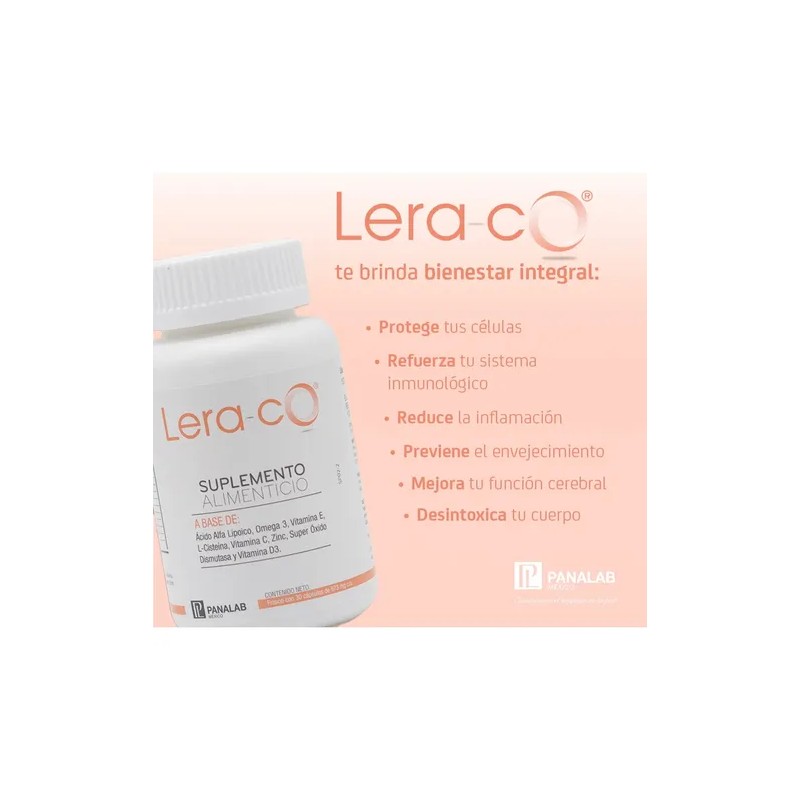 Panalab Lera-co Suplemento 30 Cápsulas Ácido Alfa, Omega 3