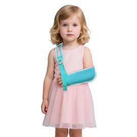 Breathable Children’s Arm Sling – Support Stabiliser for Wrist/Elbow/Shoulder Injuries,Fits both left and right hands seamlessly (Blue, M)