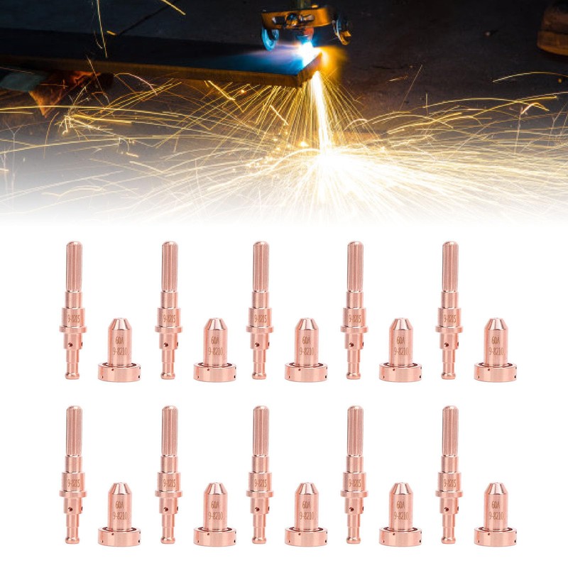 10 Pcs Plasma Cutting Electrode Nozzle Tip for SL60, SL100,