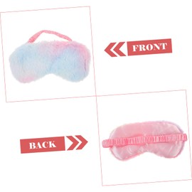 Beavorty 8pcs Plush Sleep Mask Sleep Eye Mask for Sleeping Elastic Strap Blocks Out Light Reusable Eye Cover