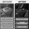 Muslogy Center Console Armrest Cover Compatible with Chevy Silverado &